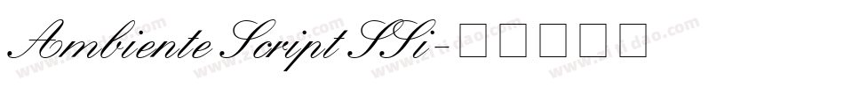 Ambiente Script SSi字体转换
